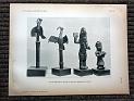 zz-lusc19,tafel 106 benin nigeria,bronze-figur und vogel-klangstab